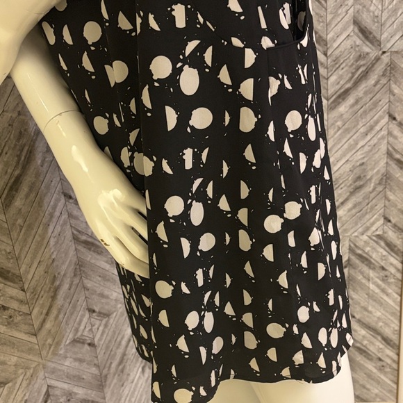 Mossimo Supply Co. Monochrome Geometric Mini Dress with pockets size xs - Picture 7 of 8